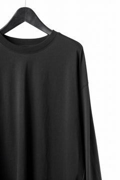 Load image into Gallery viewer, thom/krom OVERSIZED WIDE LONG SLEEVE TEE / COTTON JERSEY (BLACK)