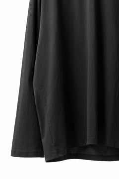 画像をギャラリービューアに読み込む, thom/krom OVERSIZED WIDE LONG SLEEVE TEE / COTTON JERSEY (BLACK)