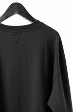 画像をギャラリービューアに読み込む, thom/krom OVERSIZED WIDE LONG SLEEVE TEE / COTTON JERSEY (BLACK)