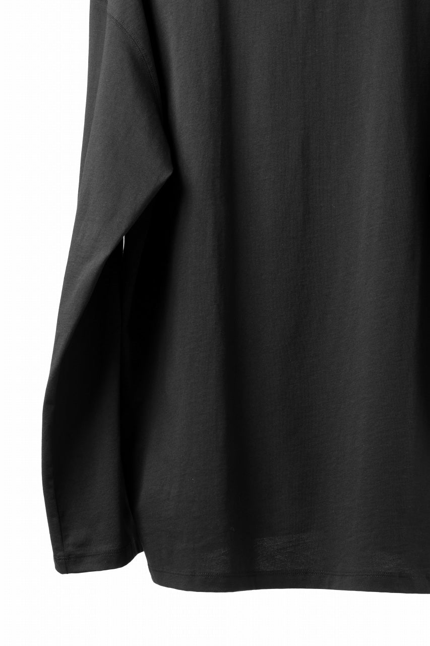 Load image into Gallery viewer, thom/krom OVERSIZED WIDE LONG SLEEVE TEE / COTTON JERSEY (BLACK)