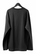 画像をギャラリービューアに読み込む, thom/krom OVERSIZED WIDE LONG SLEEVE TEE / COTTON JERSEY (BLACK)