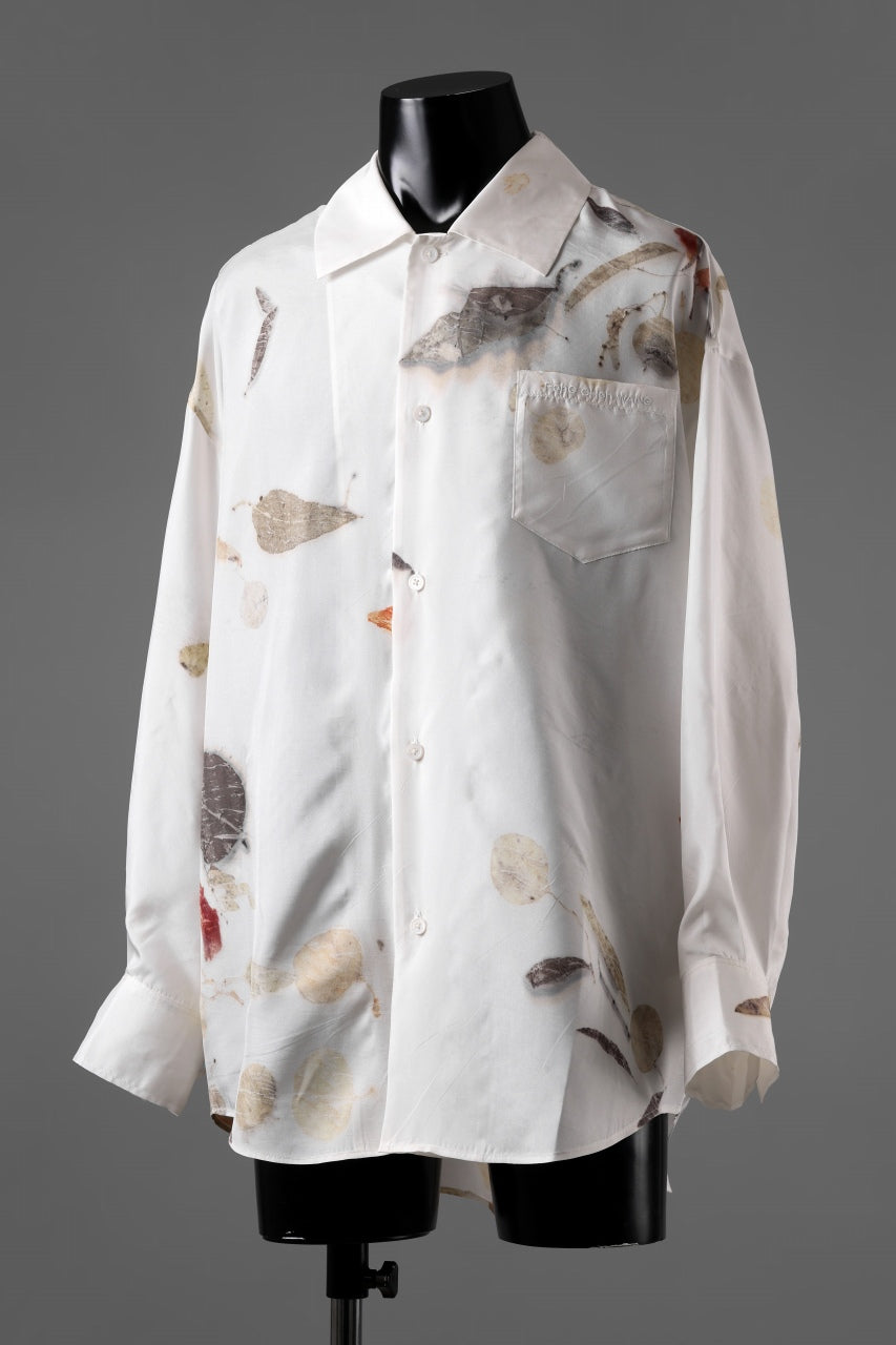 画像をギャラリービューアに読み込む, Feng Chen Wang NATURAL PLANT DYE SHIRT (WHITE)