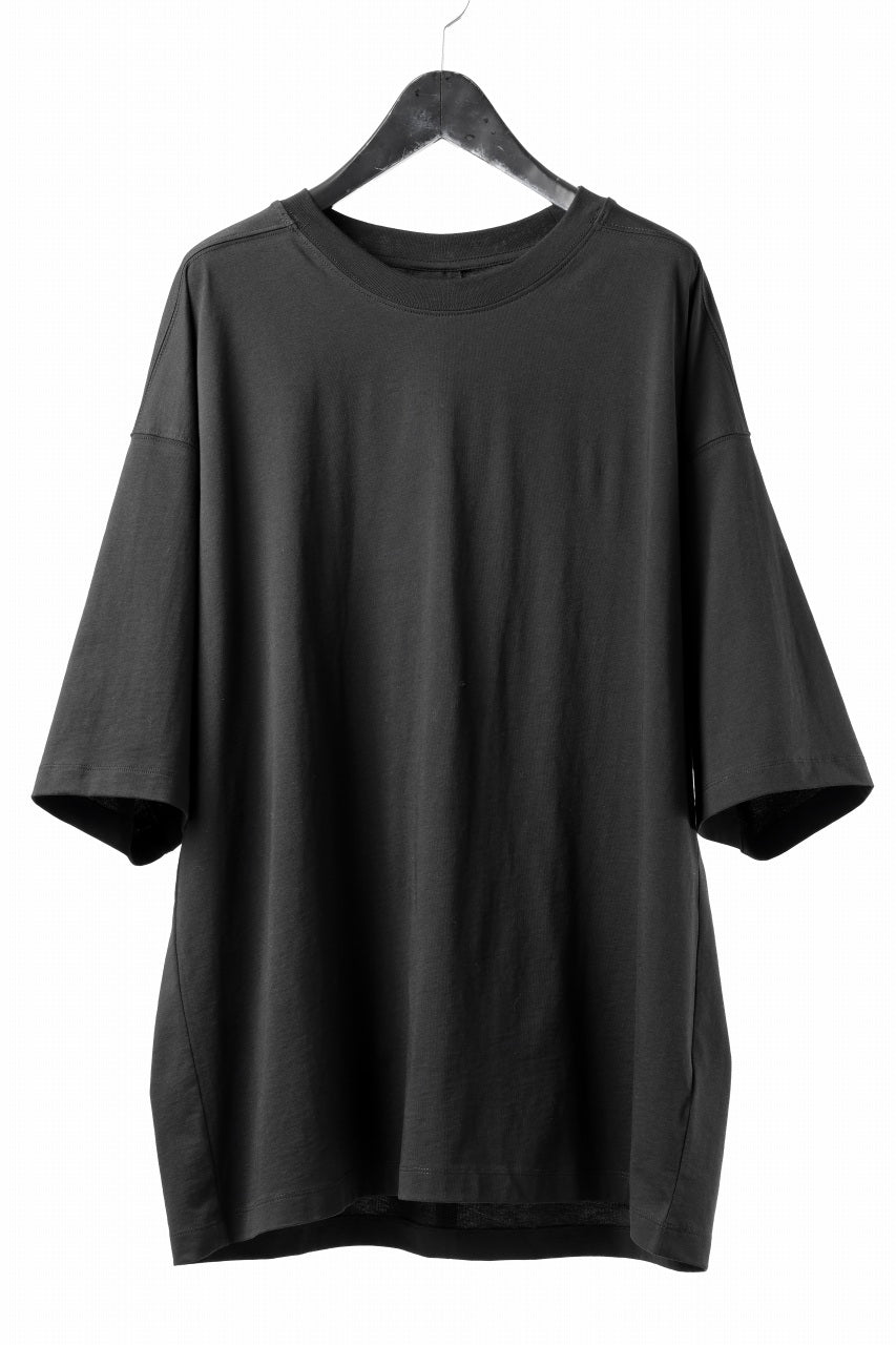 画像をギャラリービューアに読み込む, thom/krom RELAXED FIT SHORT SLEEVE TEE / COTTON JERSEY (BLACK)