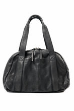 Load image into Gallery viewer, ISAMU KATAYAMA BACKLASH DOUBLE SHOULDER GARMENT-DYED OVERNIGHT BAG (BLACK)