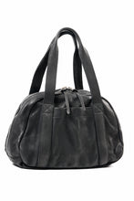 Load image into Gallery viewer, ISAMU KATAYAMA BACKLASH DOUBLE SHOULDER GARMENT-DYED OVERNIGHT BAG (BLACK)
