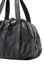 Load image into Gallery viewer, ISAMU KATAYAMA BACKLASH DOUBLE SHOULDER GARMENT-DYED OVERNIGHT BAG (BLACK)