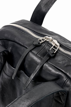 Load image into Gallery viewer, ISAMU KATAYAMA BACKLASH DOUBLE SHOULDER GARMENT-DYED OVERNIGHT BAG (BLACK)