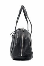 Load image into Gallery viewer, ISAMU KATAYAMA BACKLASH DOUBLE SHOULDER GARMENT-DYED OVERNIGHT BAG (BLACK)