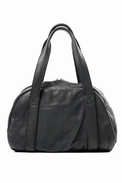 Load image into Gallery viewer, ISAMU KATAYAMA BACKLASH DOUBLE SHOULDER GARMENT-DYED OVERNIGHT BAG (BLACK)