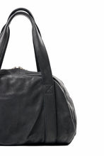 Load image into Gallery viewer, ISAMU KATAYAMA BACKLASH DOUBLE SHOULDER GARMENT-DYED OVERNIGHT BAG (BLACK)