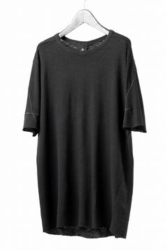 画像をギャラリービューアに読み込む, thom/krom SLIM FIT SHORT SLEEVE TEE / LINEN COTTON JERSEY (BLACK)