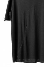 画像をギャラリービューアに読み込む, thom/krom SLIM FIT SHORT SLEEVE TEE / LINEN COTTON JERSEY (BLACK)