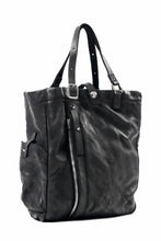 Load image into Gallery viewer, ISAMU KATAYAMA BACKLASH ZIP TOTE BAG / OBJECT DYED JAPAN ROUGH STEER (BLACK)