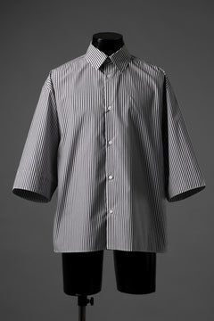 画像をギャラリービューアに読み込む, TARO HORIUCHI / th products "EDWARD" Big Sleeve S/S Shirt / esteneige broad cloth (stripe)
