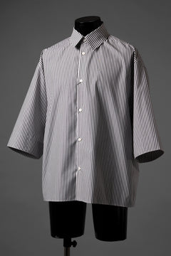 画像をギャラリービューアに読み込む, TARO HORIUCHI / th products "EDWARD" Big Sleeve S/S Shirt / esteneige broad cloth (stripe)