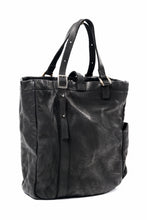 Load image into Gallery viewer, ISAMU KATAYAMA BACKLASH ZIP TOTE BAG / OBJECT DYED JAPAN ROUGH STEER (BLACK)