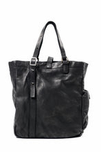 Load image into Gallery viewer, ISAMU KATAYAMA BACKLASH ZIP TOTE BAG / OBJECT DYED JAPAN ROUGH STEER (BLACK)