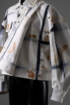 画像をギャラリービューアに読み込む, Feng Chen Wang NATURAL PLANT DYE JACKET (BLACK/WHITE)