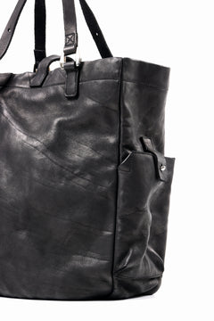 Load image into Gallery viewer, ISAMU KATAYAMA BACKLASH ZIP TOTE BAG / OBJECT DYED JAPAN ROUGH STEER (BLACK)