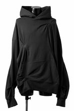 画像をギャラリービューアに読み込む, A.F ARTEFACT RANDOM TUCK EMBROIDERY SWEAT HOODIE (BLACK)