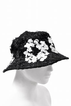 画像をギャラリービューアに読み込む, READYMADE x DENIM TEARS COTTON WREATH TWEED BUCKET HAT (BLACK)