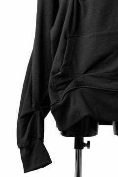 画像をギャラリービューアに読み込む, A.F ARTEFACT RANDOM TUCK EMBROIDERY SWEAT HOODIE (BLACK)