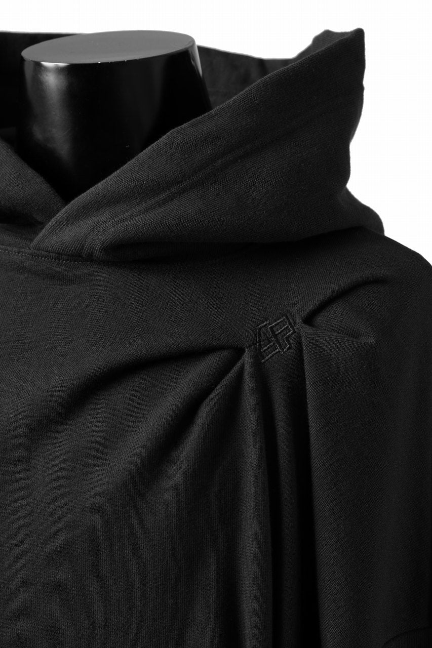画像をギャラリービューアに読み込む, A.F ARTEFACT RANDOM TUCK EMBROIDERY SWEAT HOODIE (BLACK)
