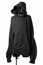 画像をギャラリービューアに読み込む, A.F ARTEFACT RANDOM TUCK EMBROIDERY SWEAT HOODIE (BLACK)
