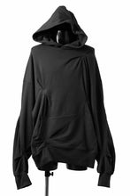 画像をギャラリービューアに読み込む, A.F ARTEFACT RANDOM TUCK EMBROIDERY SWEAT HOODIE (BLACK)