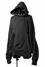 画像をギャラリービューアに読み込む, A.F ARTEFACT RANDOM TUCK EMBROIDERY SWEAT HOODIE (BLACK)