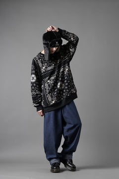 画像をギャラリービューアに読み込む, mastermind JAPAN BANDANA SWEATSHIRT / REGULAR FIT (BLACK BASE)