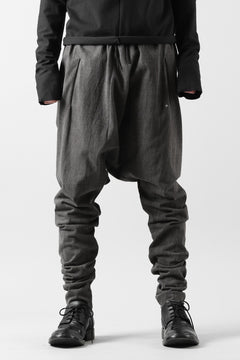 Load image into Gallery viewer, m.a+ elastic waist low crotch 2 pocket pants / P571/MJP1 (CARBON)