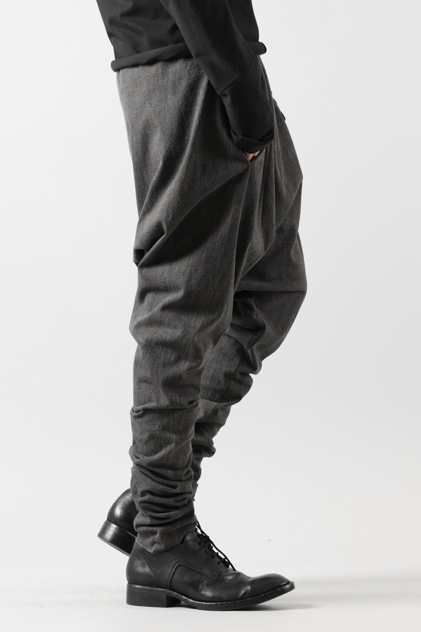 Load image into Gallery viewer, m.a+ elastic waist low crotch 2 pocket pants / P571/MJP1 (CARBON)