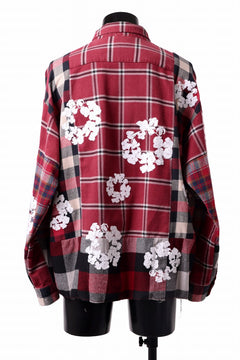 画像をギャラリービューアに読み込む, READYMADE x DENIM TEARS COTTON WREATH CHECK SHIRT (RED)