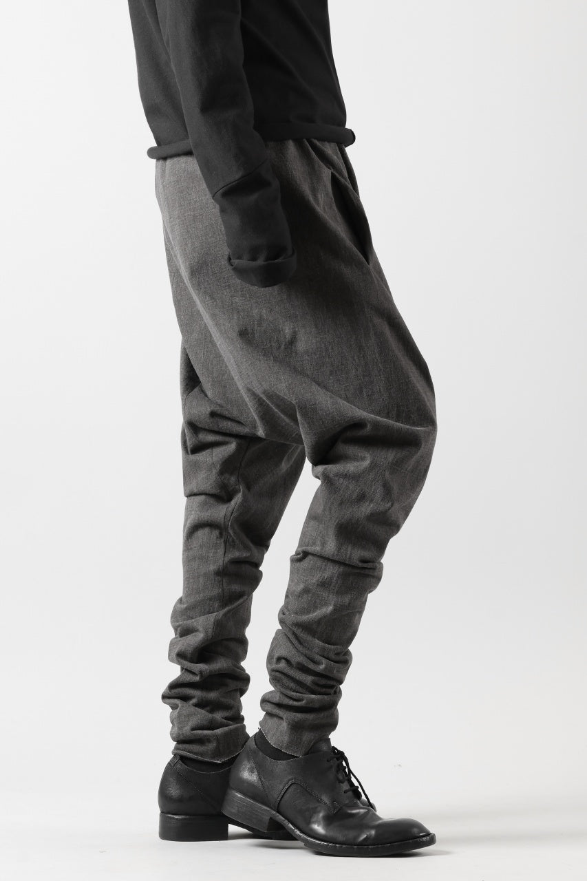 Load image into Gallery viewer, m.a+ elastic waist low crotch 2 pocket pants / P571/MJP1 (CARBON)