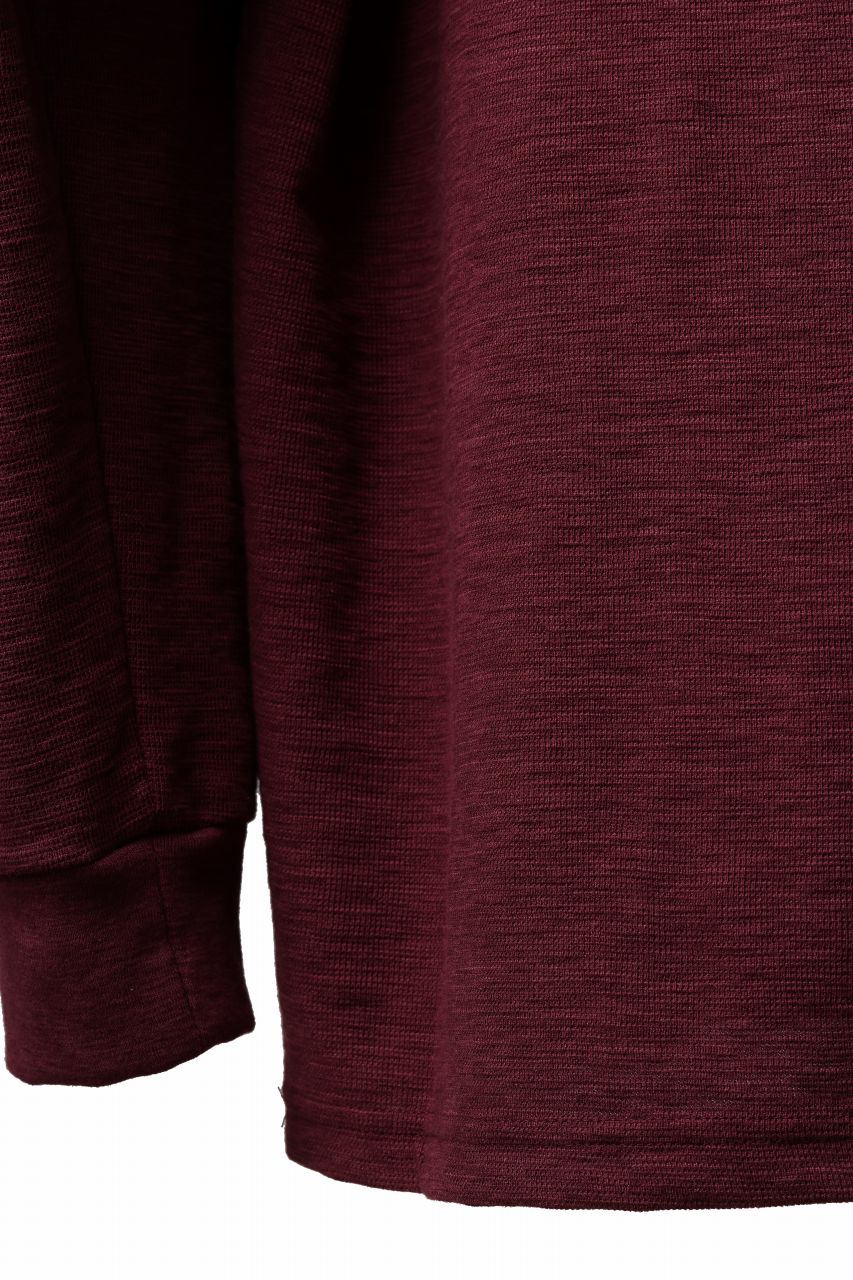 画像をギャラリービューアに読み込む, A.F ARTEFACT SURF KNIT PULLOVER TOPS (BORDEAUX)