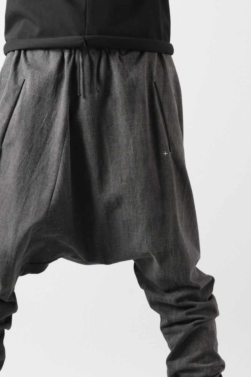 Load image into Gallery viewer, m.a+ elastic waist low crotch 2 pocket pants / P571/MJP1 (CARBON)