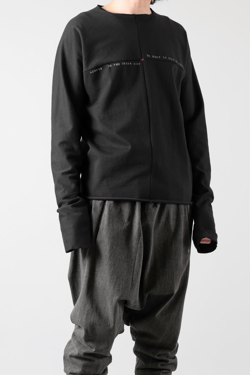 Load image into Gallery viewer, m.a+ written one piece long sleeve t-shirt / T211D/W/JM11 (BLACK)