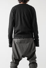 Load image into Gallery viewer, m.a+ written one piece long sleeve t-shirt / T211D/W/JM11 (BLACK)