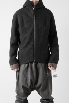 Load image into Gallery viewer, m.a+ unlined aviator jacket / J221DZ-/WLD (BLACK/BROWN)
