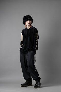 画像をギャラリービューアに読み込む, mastermind JAPAN VELOUR LS TEE / REGULAR FIT (BLACK)