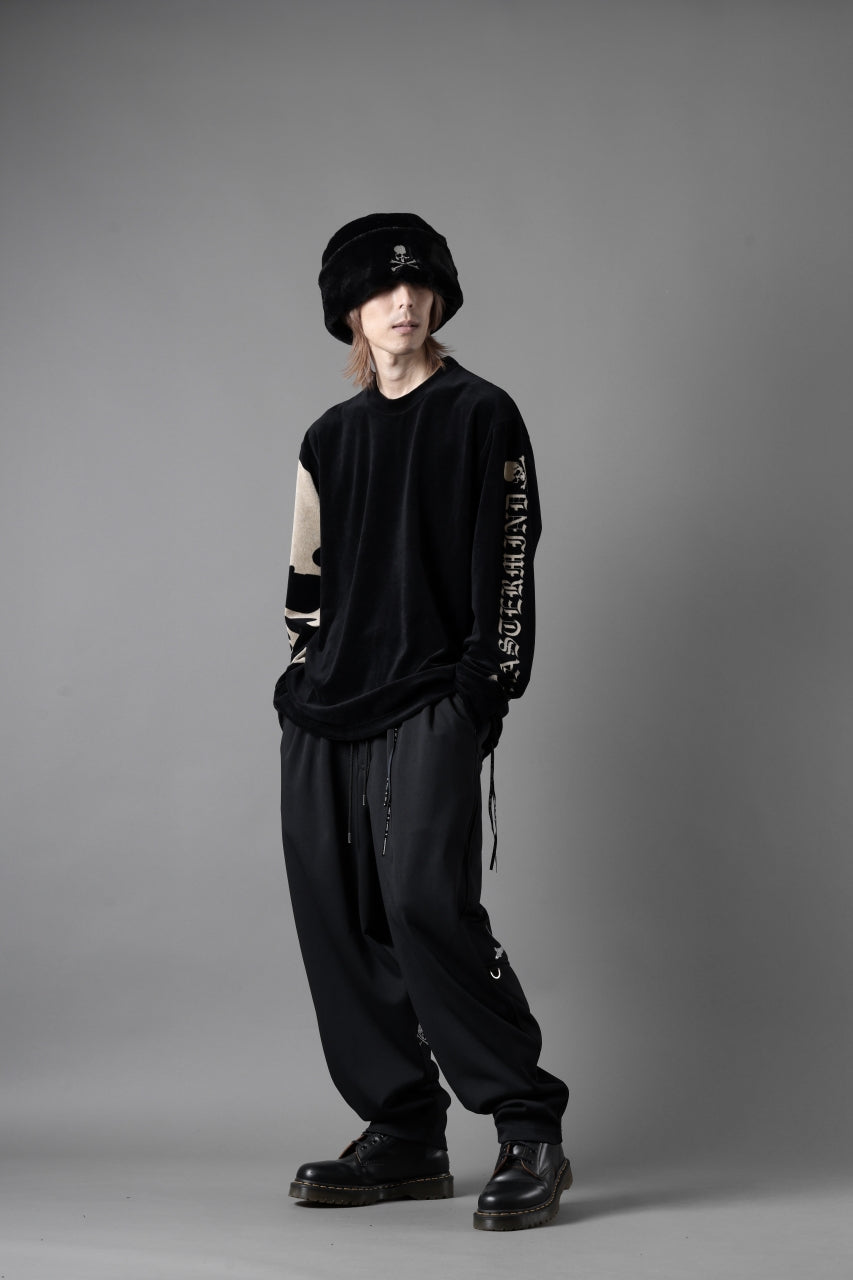 画像をギャラリービューアに読み込む, mastermind JAPAN VELOUR LS TEE / REGULAR FIT (BLACK)