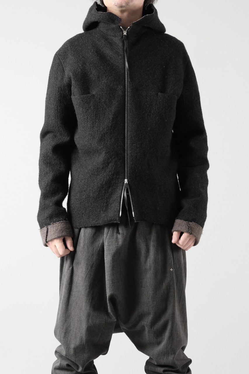Load image into Gallery viewer, m.a+ unlined aviator jacket / J221DZ-/WLD (BLACK/BROWN)