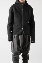 Load image into Gallery viewer, m.a+ unlined aviator jacket / J221DZ-/WLD (BLACK/BROWN)