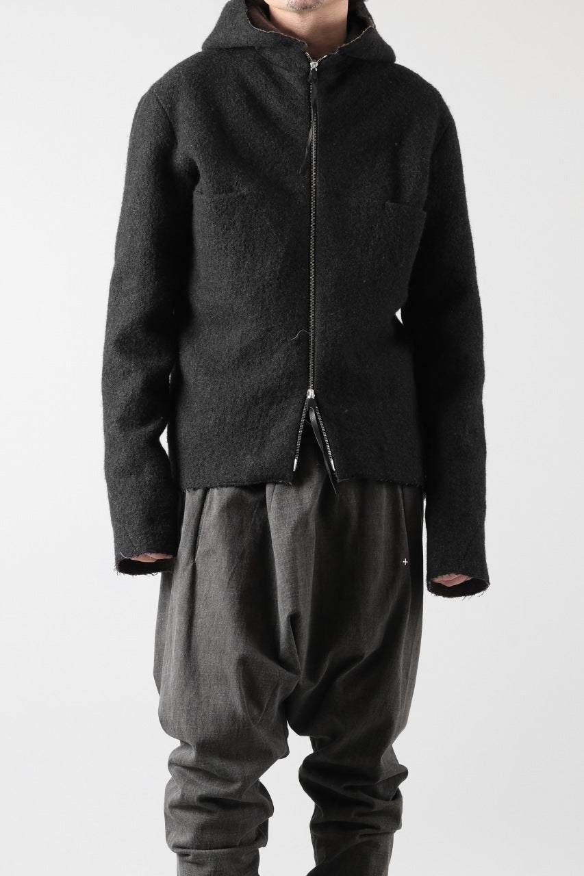 Load image into Gallery viewer, m.a+ unlined aviator jacket / J221DZ-/WLD (BLACK/BROWN)
