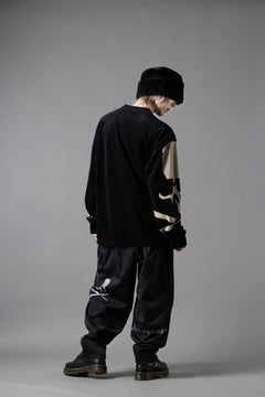 画像をギャラリービューアに読み込む, mastermind JAPAN WIDE FIT TROUSERS / HIGH END STRETCH JERSEY (BLACK)