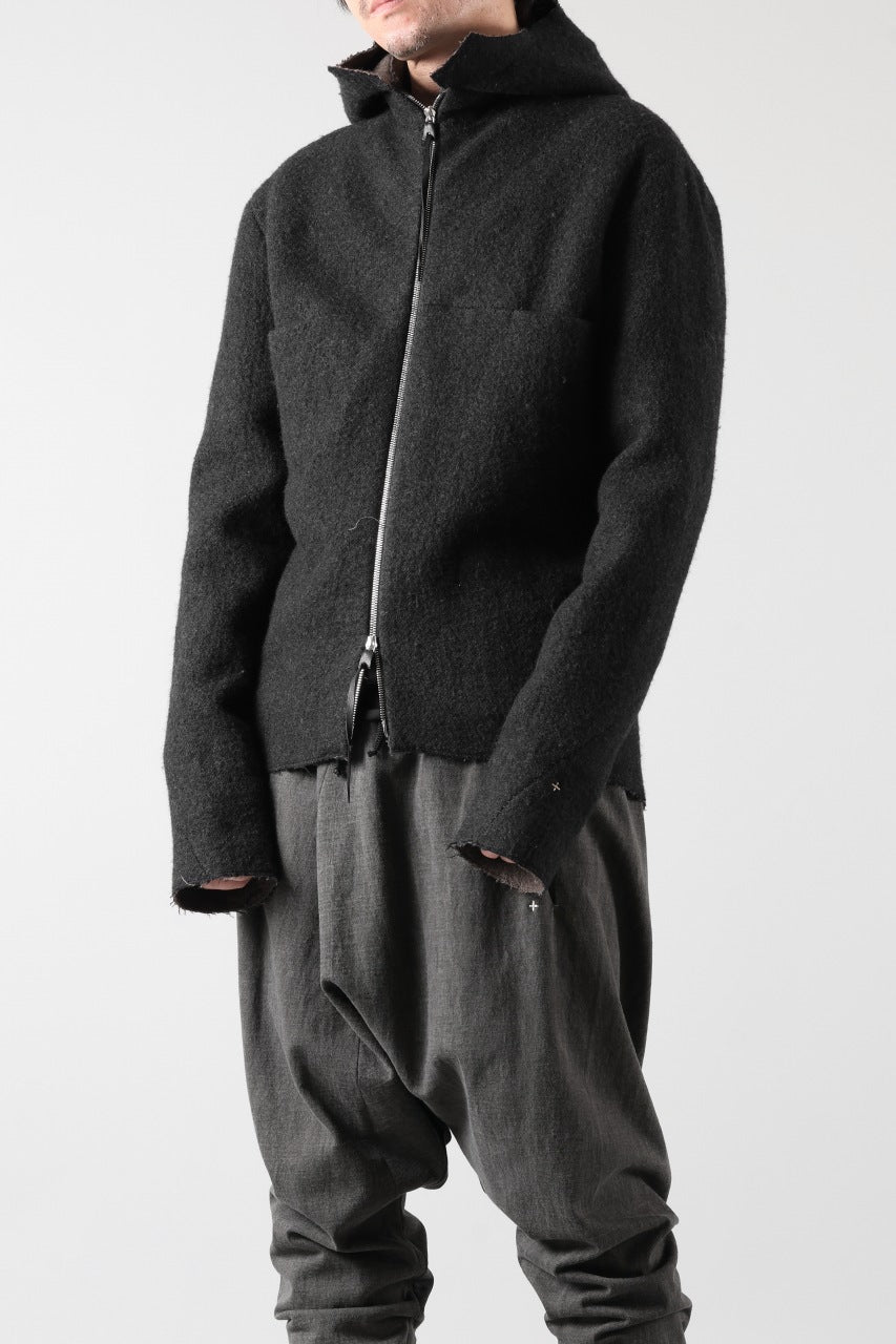 Load image into Gallery viewer, m.a+ unlined aviator jacket / J221DZ-/WLD (BLACK/BROWN)
