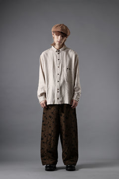 画像をギャラリービューアに読み込む, Aleksandr Manamis exclusive BUTTON LEG LOOSE PANT (BLACK / BROWN)