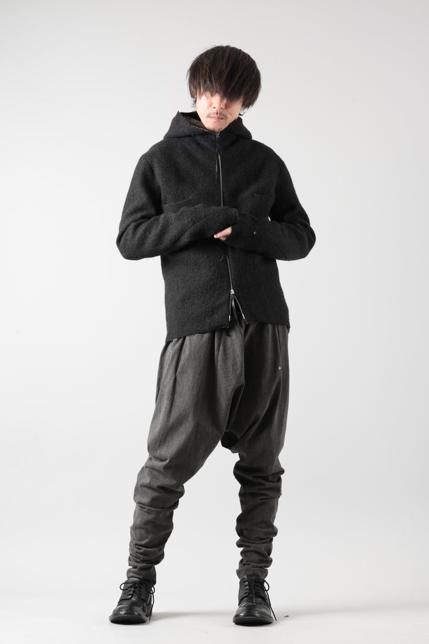Load image into Gallery viewer, m.a+ unlined aviator jacket / J221DZ-/WLD (BLACK/BROWN)