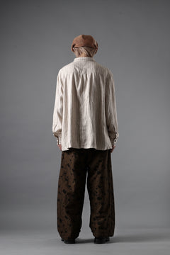 画像をギャラリービューアに読み込む, Aleksandr Manamis exclusive BUTTON LEG LOOSE PANT (BLACK / BROWN)